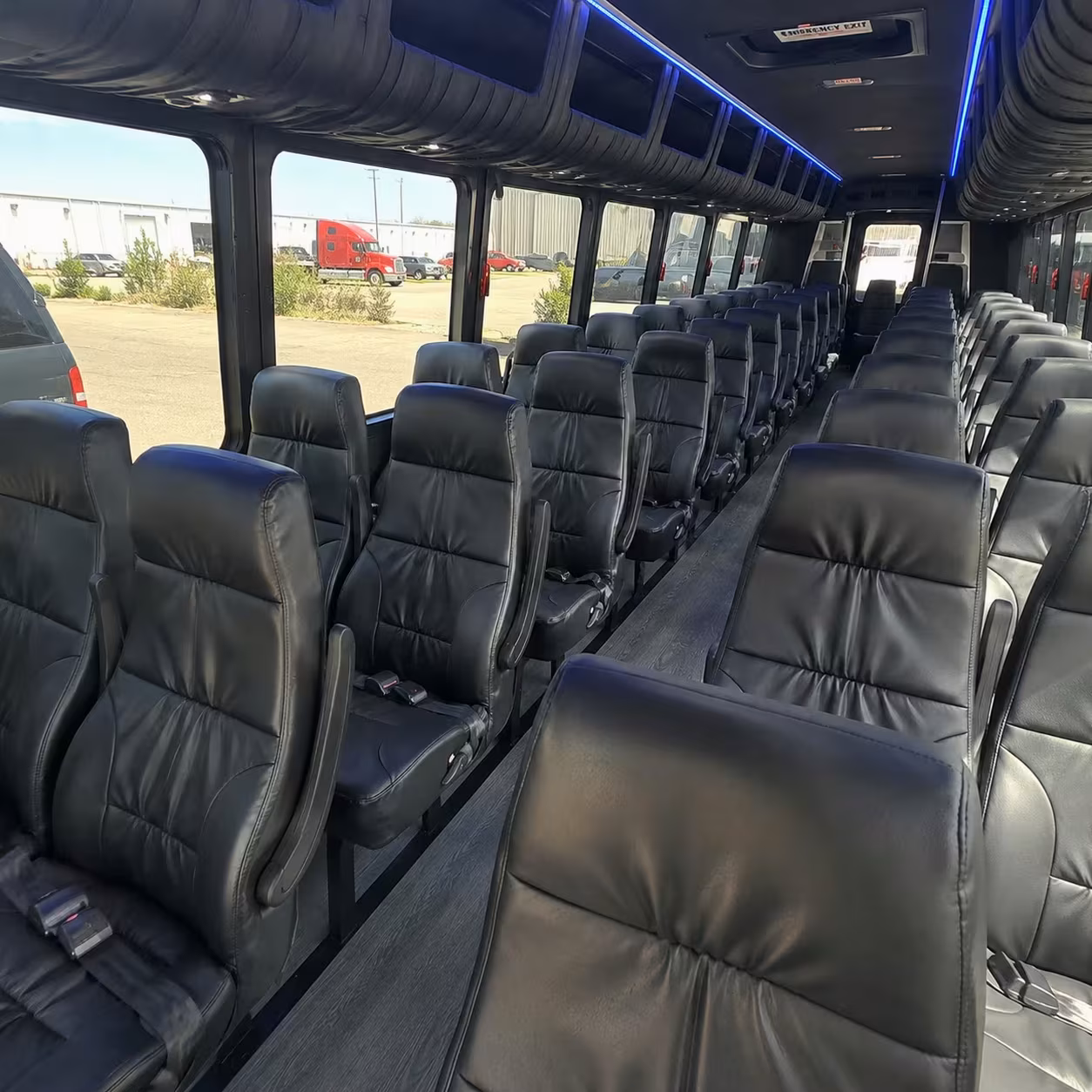 28 passenger minibus interior