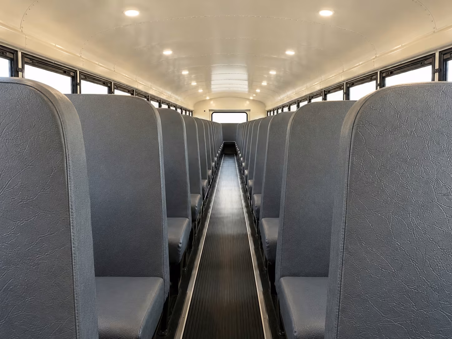 school bus inside